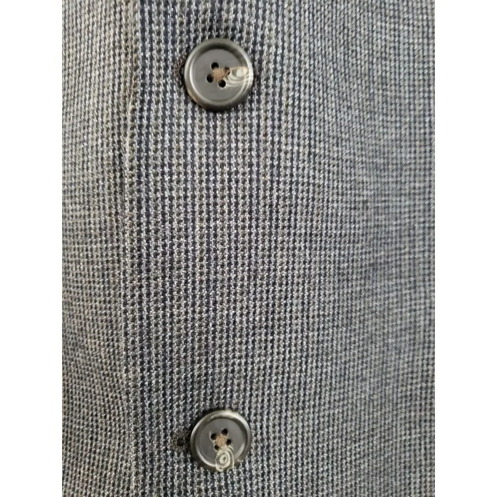 Chaps Wool Sports‎ Coat Navy Blue Jacket Blazer 44L Two Button Closure